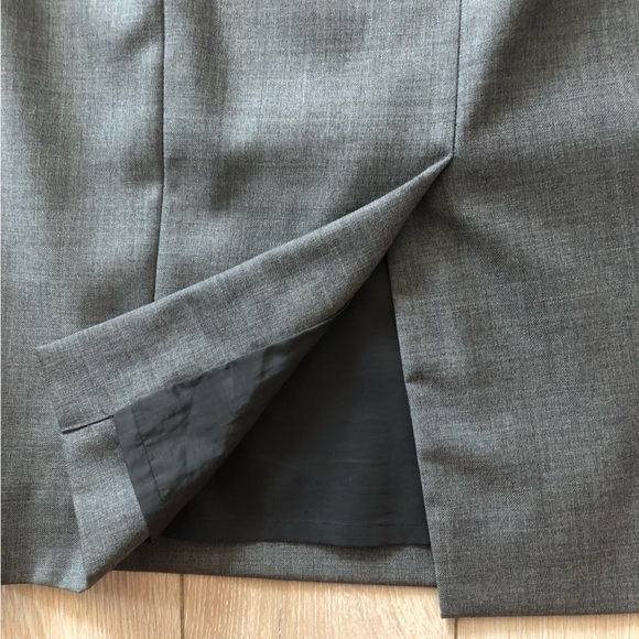 J. Crew Super 120’s Pencil Slit Mini Skirt in Grey - Picture 5 of 11